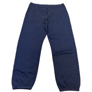 💜 Hanes EcoSmart Navy Blue Fleece Sweatpants, Large